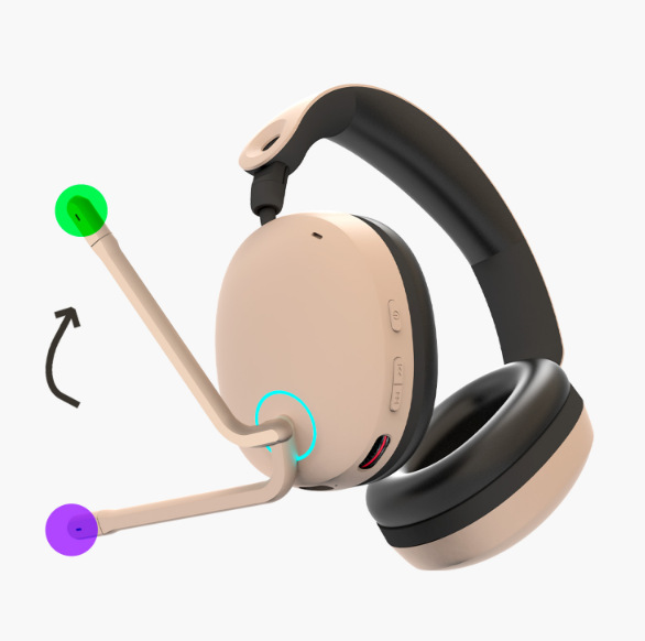 Headset Zalman ZM-HPS800W béžový Sklápací mikrofón Zalman ZM-HPS800W