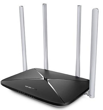 Router Mercusys AC12 AC1200 čierny