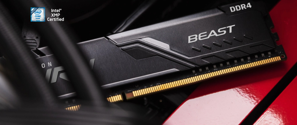 Pamäťový modul Kingston FURY Beast Black 8GB (2x4GB) DDR4 3200MHz CL16 Pamäťový modul Kingston FURY Beast Black 8GB (2x4GB) DDR4 3200MHz CL16