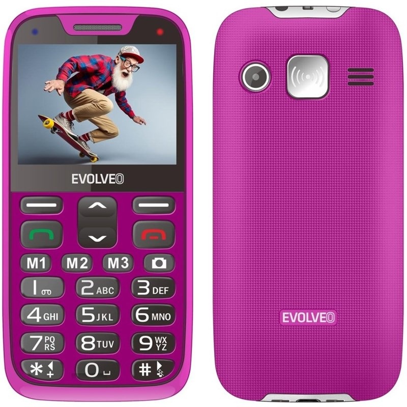 Mobilný telefón Evolveo EasyPhone XR ružový