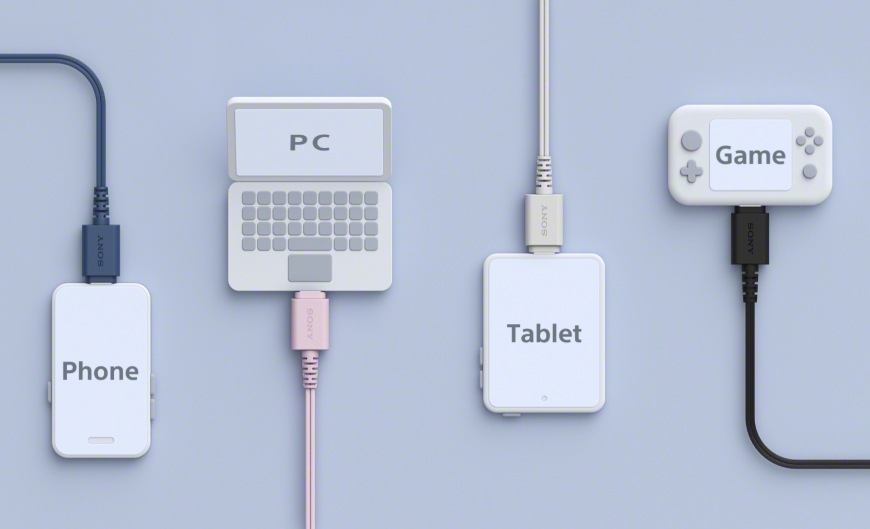 Sony IER-EX15C, USB-C, modrá