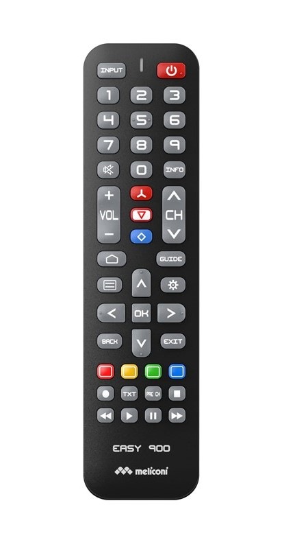 Diaľkový ovládač Meliconi EASY 900 pre Hisense čierny Diaľkový ovládač Meliconi EASY 900 pre Hisense čierny