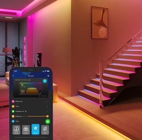 LED pásik Govee Smart PRO LED, RGBICW, 10m (Matter)