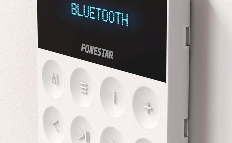 Set výrobkov Fonestar KS-WALL přehrávač KS-AMP + reproduktory (2 ks) biele