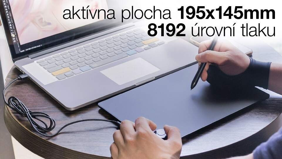 Grafický tablet Evolveo Grafico TW čierny Grafický tablet Evolveo Grafico TW čierny