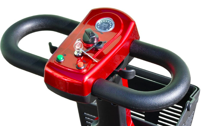 Elektrický štvorkolesový vozík RACCEWAY® SPLIT, strieborný