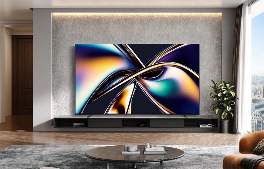 Televízia Hisense 100U8Q, ukážka, ako vyzerá v domácnosti