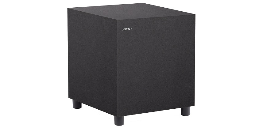 Subwoofer Jamo SUB 210 čierny Subwoofer Jamo SUB 210 z bočnej strany