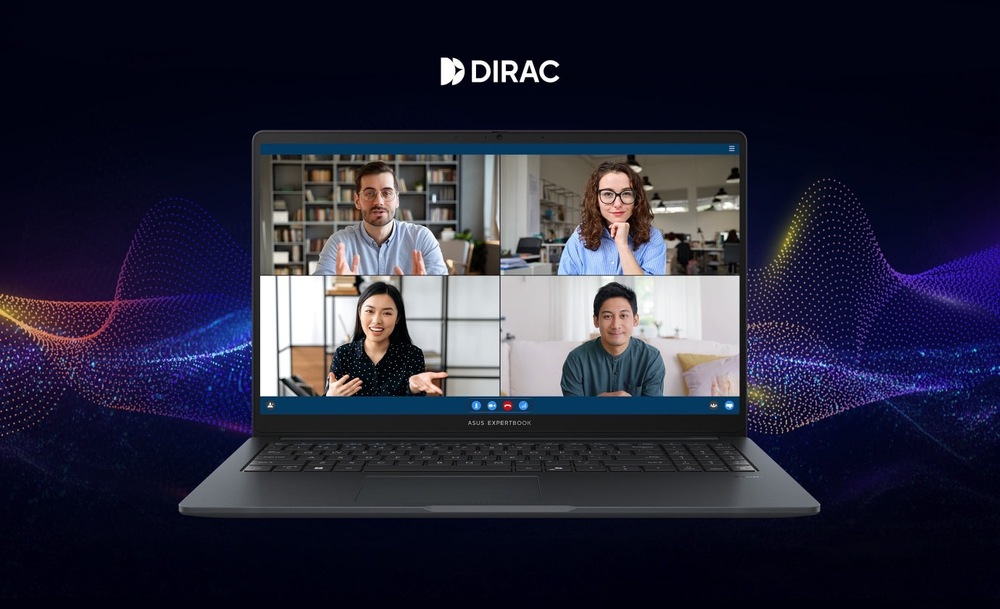 Notebook Asus ExpertBook B1 sivý Zvuk Dirac pri notebooku Asus ExpertBook B1