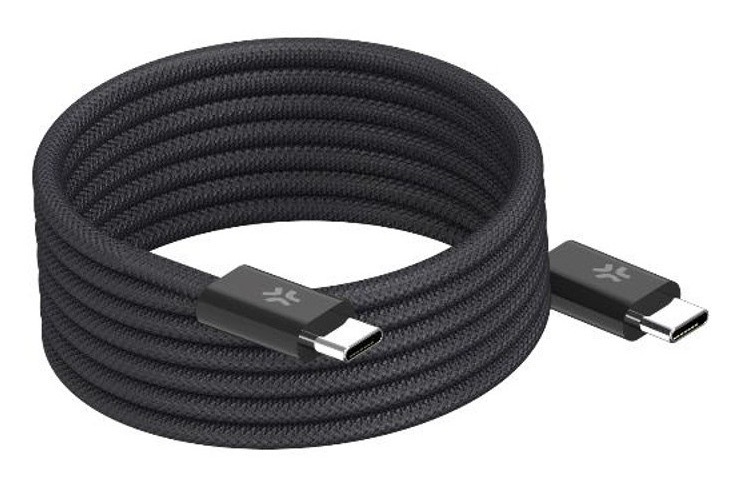Dátový kábel Celly s výkonom až 60 W, čierna farba