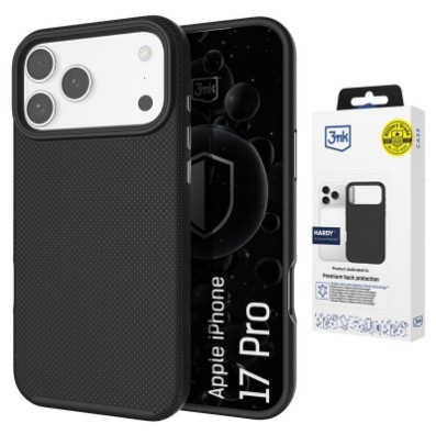 Kryt na mobil 3mk HARDY Shockproof MagCase na Apple iPhone 17 Pro - čierny