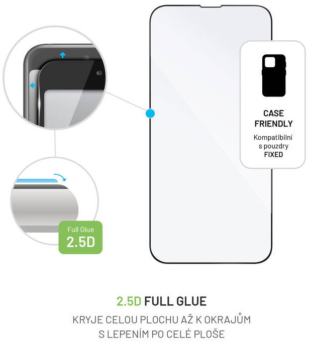 Tvrdené sklo FIXED Full-Cover na Apple iPhone 14 Plus čierne Tvrdené sklo FIXED Full-Cover na Apple iPhone 14 Plus čierne