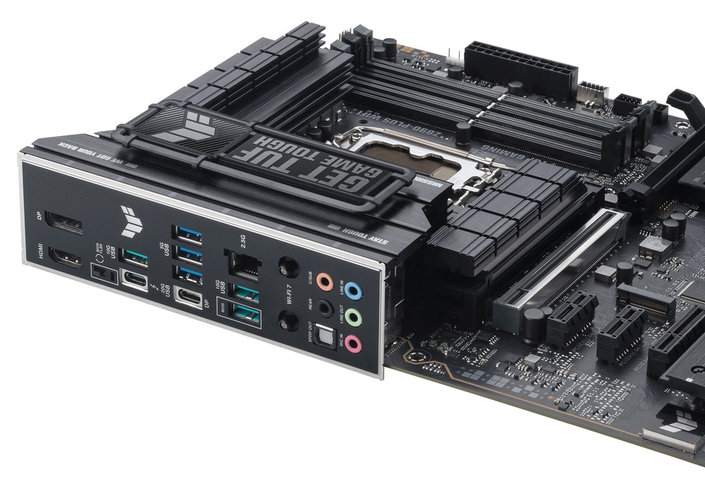 Základná doska Asus TUF Gaming Z890-PLUS WIFI MB Asus TUF Gaming Z890-PLUS WIFI Intel 1851, ATX v detaile na konektory
