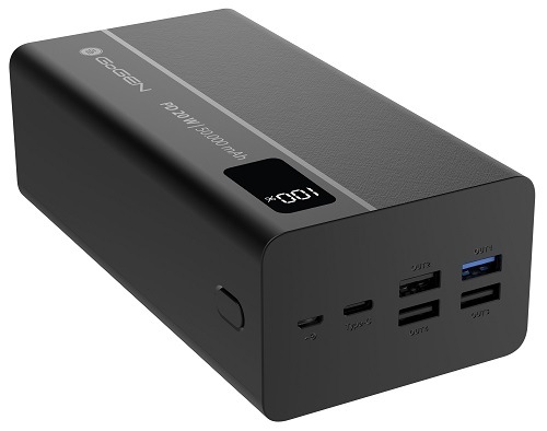 Powerbank GoGEN PB500001 50000 mAh, USB-C PD 20W čierny Powerbanka GoGEN PB500001B, čierna