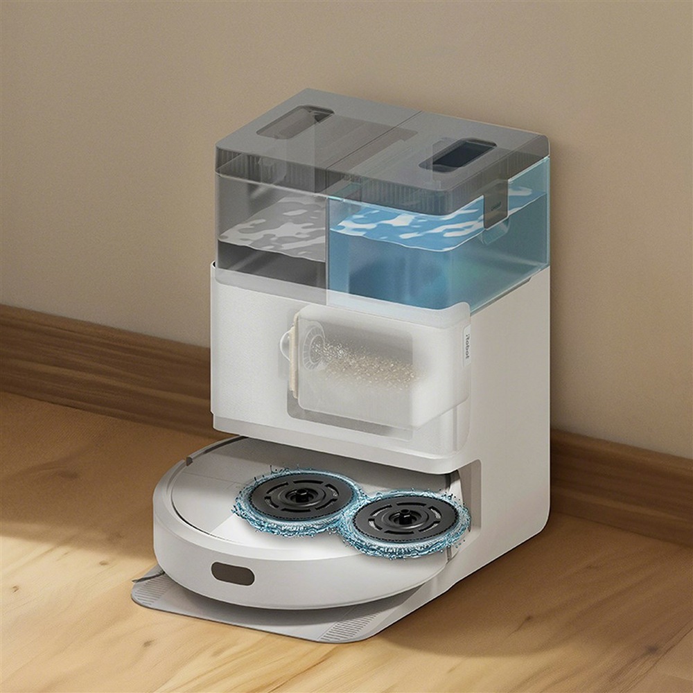 Robotický vysávač iRobot Roomba Plus 405 Combo + AutoWash dock (White) biely