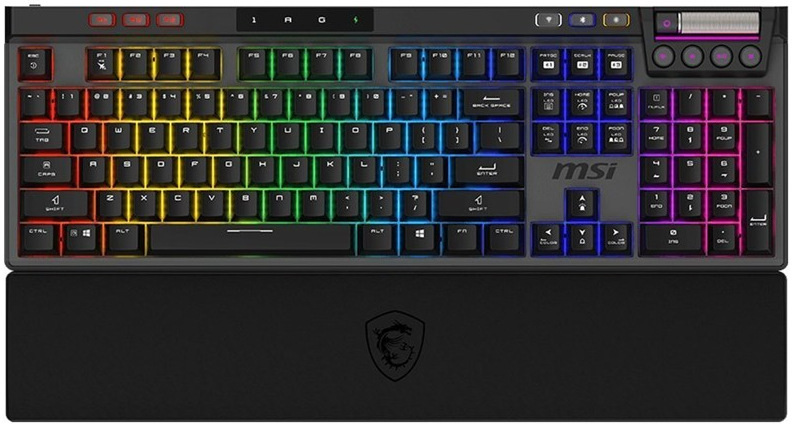 Herná klávesnica MSI Strike Pro Wireless Silent v slovenskom layoute, čierna farba