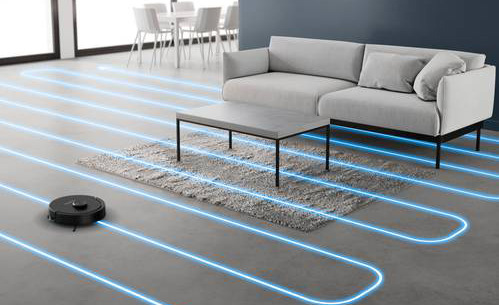 Robot zvládne až 120 m2 na jedno nabitie, pracuje až 120 minút a sám sa dobíja pre nepretržitú prevádzku.