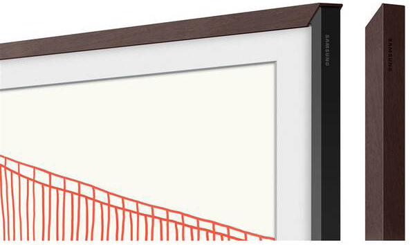 Výmenný rámček Samsung pre Frame TV s uhlopriečkou 55" (2021), Rovný design hnedý