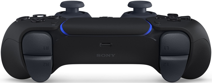 Bezdrôtový ovládač Sony DualSense pre PS5 + kábel USB pre PC čierny Pohľad zo strany na ovládač Sony DualSense pre PS5