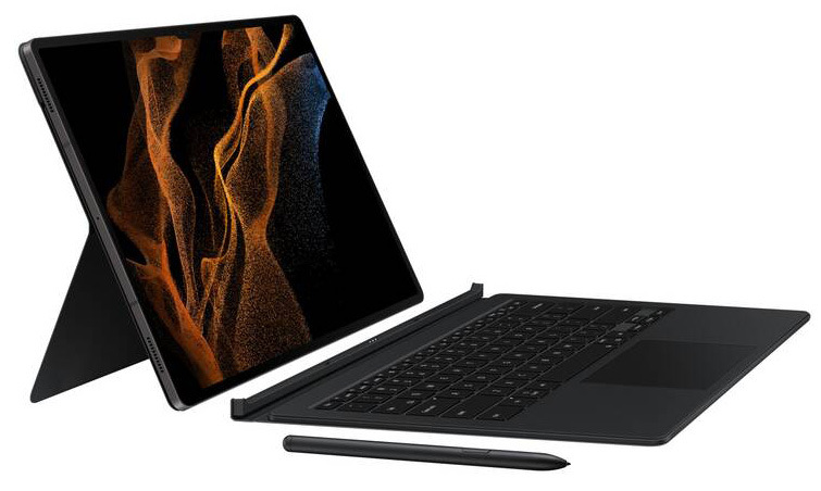 Puzdro s klávesnicou na tablet Samsung Galaxy Tab S8 Ultra čierne