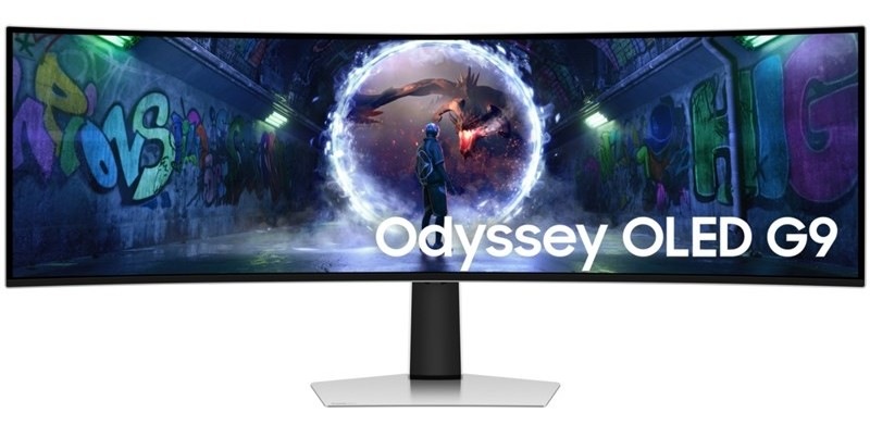 Herný monitor Samsung Odyssey OLED G9 strieborný