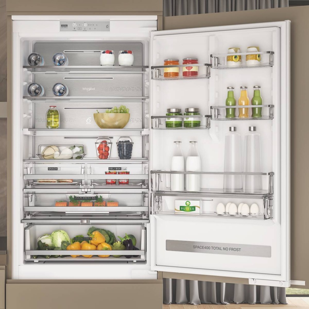 Chladnička s mrazničkou Whirlpool WHC18 T514 biela Chladnička kombinovaná Whirlpool WHC18 T514, NoFrost vstavaná, Space Management