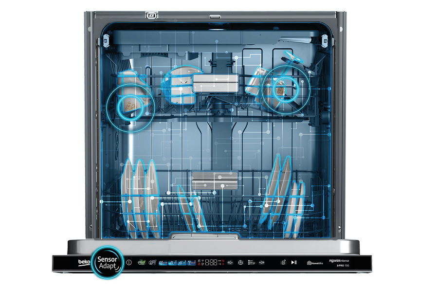 Umývačka riadu Beko BDSN36540XP Umývačka riadu P60 Beko BDSN36540XP, vstavaná, systém SensorAdapt