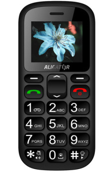 Mobilný telefón Aligator A321 Senior Dual SIM čierny/sivý
