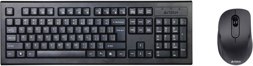 Klávesnica s myšou A4Tech 7100N + V-Track optická myš, USB, CZ čierna Klávesnica s myšou A4Tech