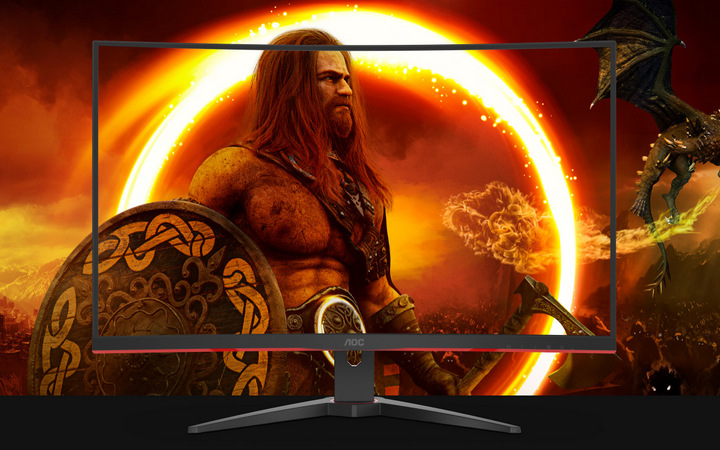 Herný monitor AOC C32G2ZE/BK