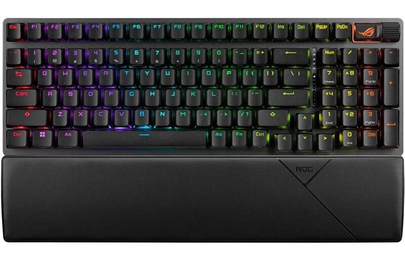 Klávesnica Asus ROG Strix Scope II 96 Wireless (ROG NX Snow/PBT) - US čierna Klávesnica Asus ROG Strix Scope II 96 Wireless (ROG NX Snow/PBT) - US čierna