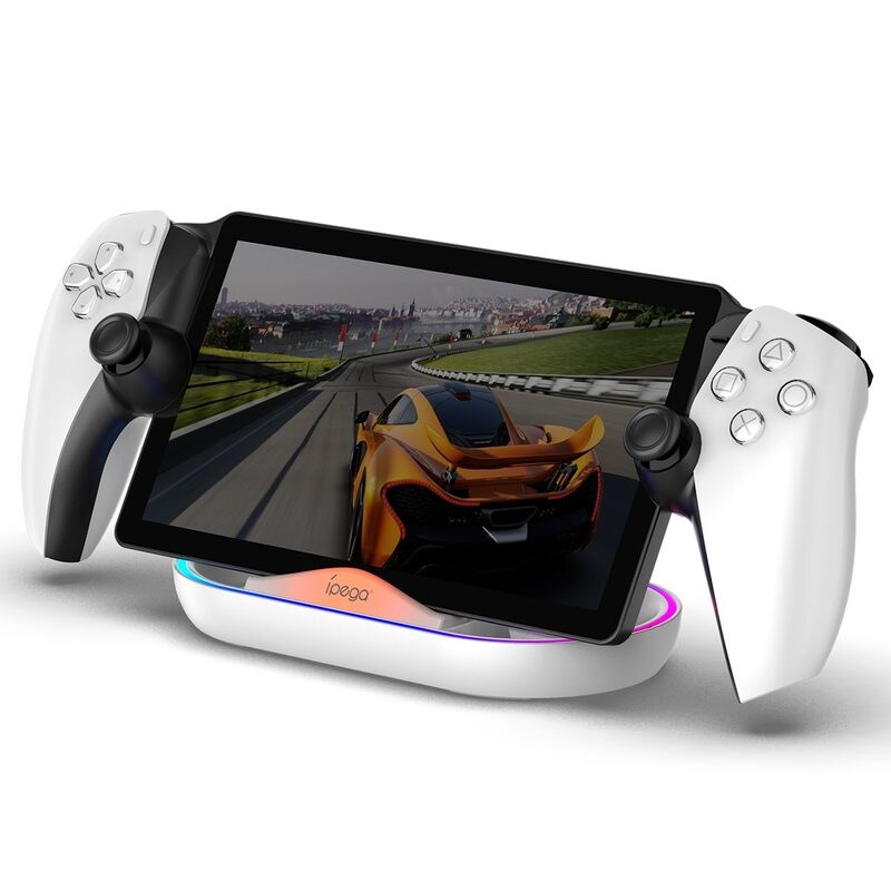 Dokovacia stanica iPega P5P02 RGB pro Playstation Portal Remote Player biela