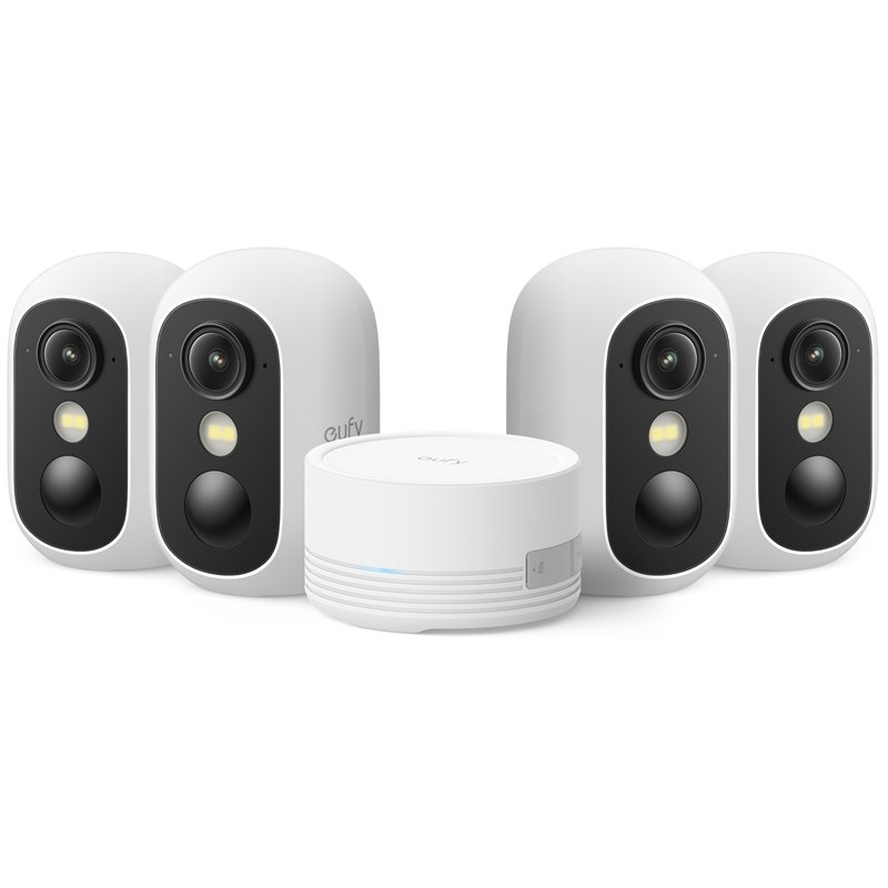 Komplet 4 IP kamier Anker eufy C35 a centrálnej jednotky HomeBase Mini