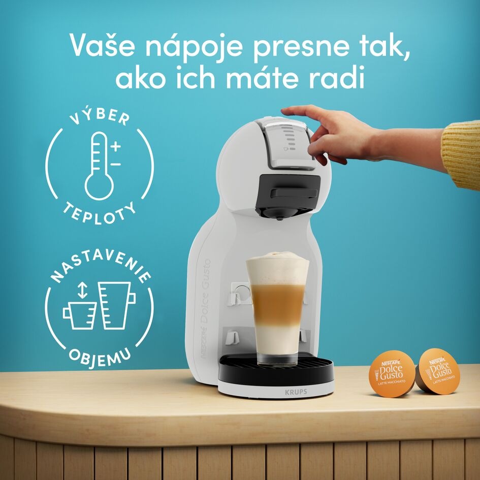 Kapsulový kávovar Krups NESCAFÉ Dolce Gusto Mini Me 2 KP143GF0 Artic Grey sivý