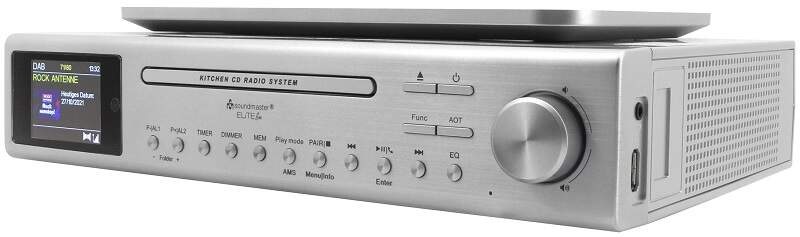 Rádioprijímač DAB+/CD Soundmaster UR2180SI strieborný