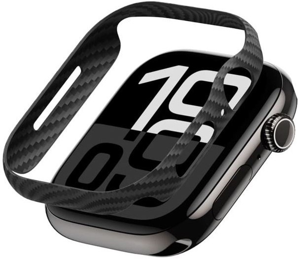 Ochranné púzdro Pitaka Air Case na Apple Watch 10 46 mm - čierne/šedé