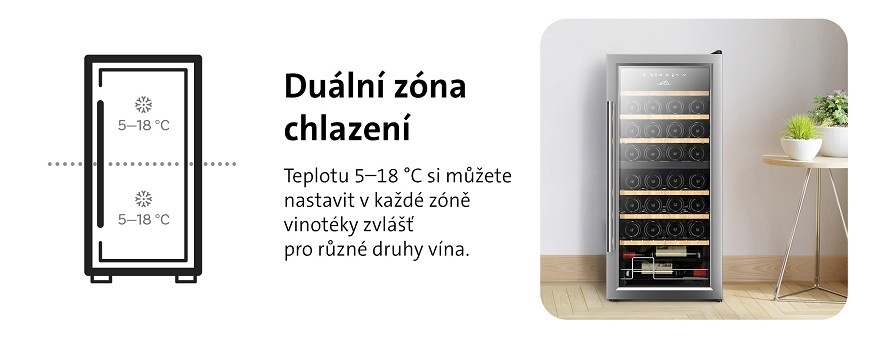 Vínotéka ETA 953590010GN čierna Vínotéka ETA 953590010GN