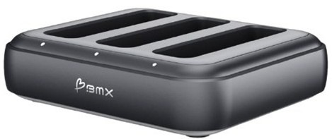 Nabíjacia stanica BMX SolidSafe s 3 slotmi umožňuje nabíjať až 3 powerbanky SolidSafe súčasne