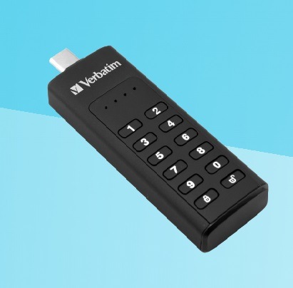 USB flashdisk Verbatim Keypad Secure, 64GB USB 3.0 čierny
