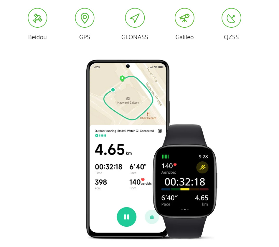 Inteligentné hodinky Xiaomi Redmi Watch 3 béžové