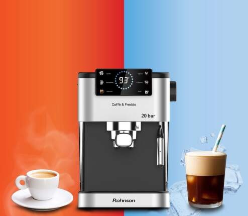 Pákový kávovar Rohnson R-98028 Hot & Cold čierny/strieborný Pákový kávovar Rohnson R-98028 Hot & Cold čierny/strieborný