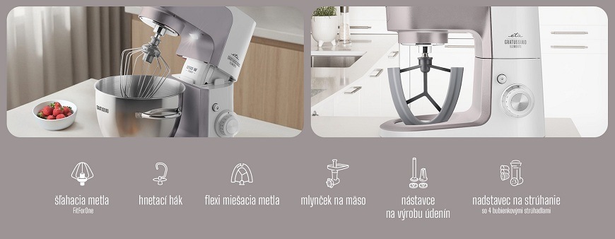 Kuchynský robot ETA Gratussino III Elements 3023 90310 strieborný