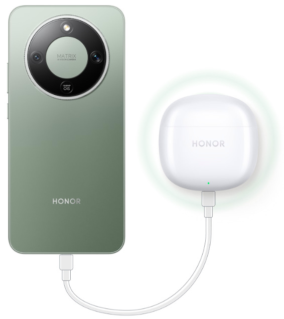 Mobilný telefón HONOR Magic8 Lite 5G 8 GB / 512 GB hnedý Mobilný telefón HONOR Magic8 Lite 5G pri reverznom káblovom nabíjaní iného zariadenia