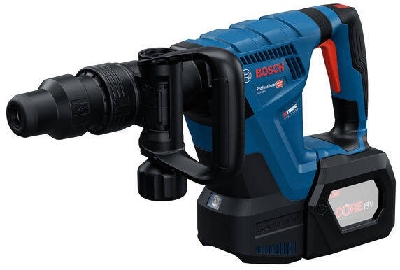 Kladivo Bosch Professional GSH 18V-5 (bez baterie) Detail sekacieho kladiva Bosch Professional GSH 18V-5 s bezuhlíkovým motorom a 18V batériou
