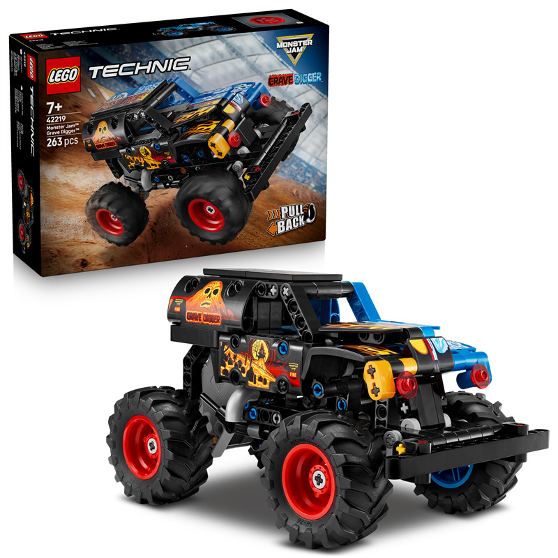 Stavebnica LEGO® Technic 42219 Monster Jam™ Grave Digger™ Oheň a led Stavebnica LEGO® Technic 42219 Monster Jam™ Grave Digger™ Oheň a ľad