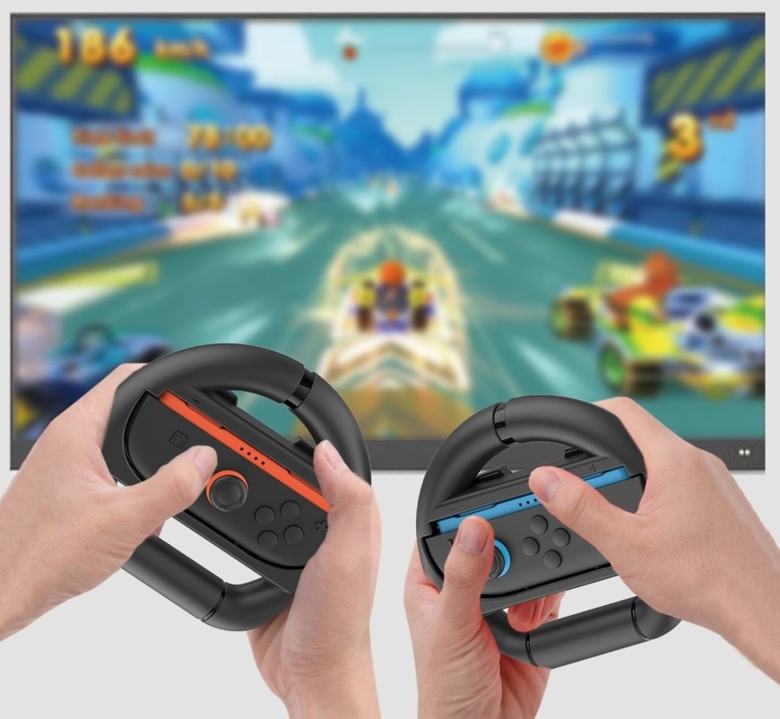 Volant iPega SW2054 - Joy-Con, Nintendo Switch 2 - čierna