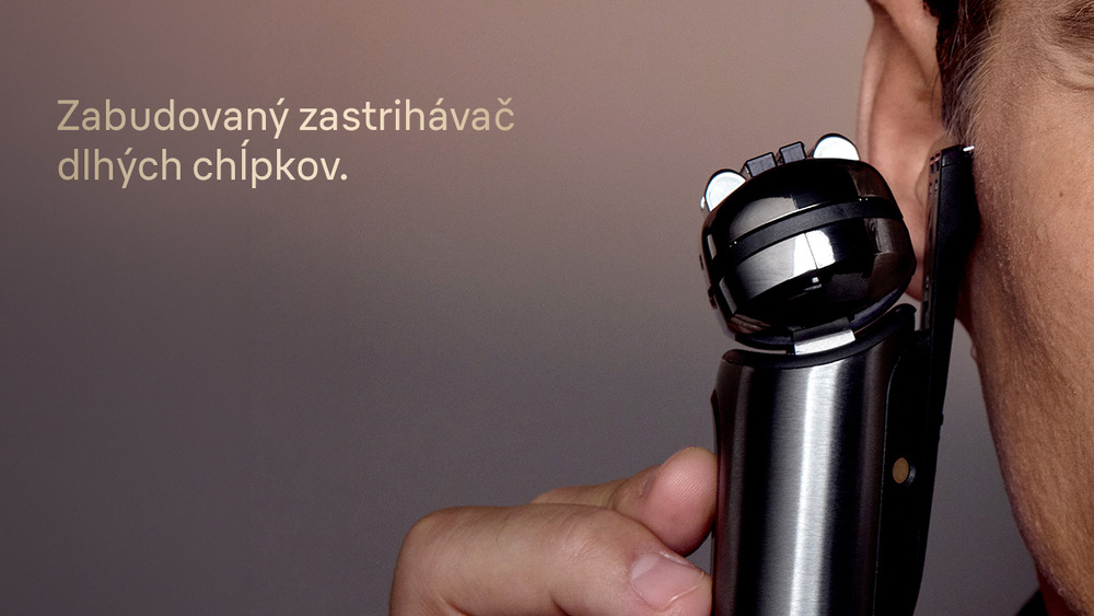 Holiaci strojček Braun NEVO17010C sa prispôsobí každému tvaru tváre.