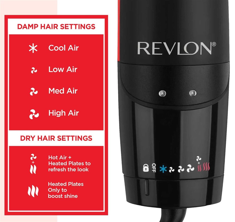 Žehlička na vlasy Revlon One-Step RVDR5330E čierna Žehlička na vlasy Revlon One-Step RVDR5330E čierna