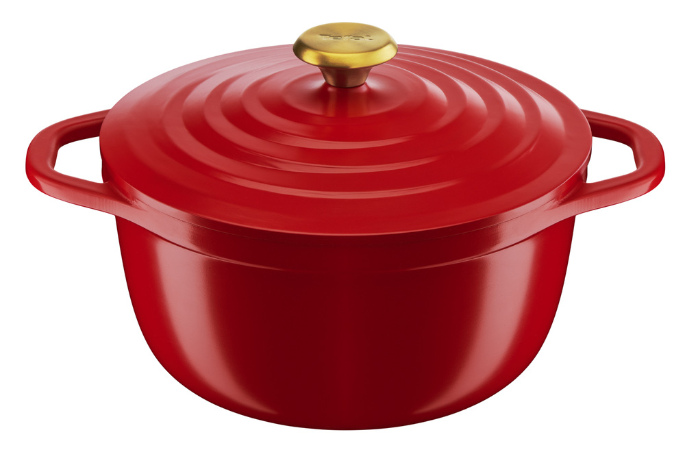 Kastról s pokrievkou Tefal Air E2544655, 24 cm červený
