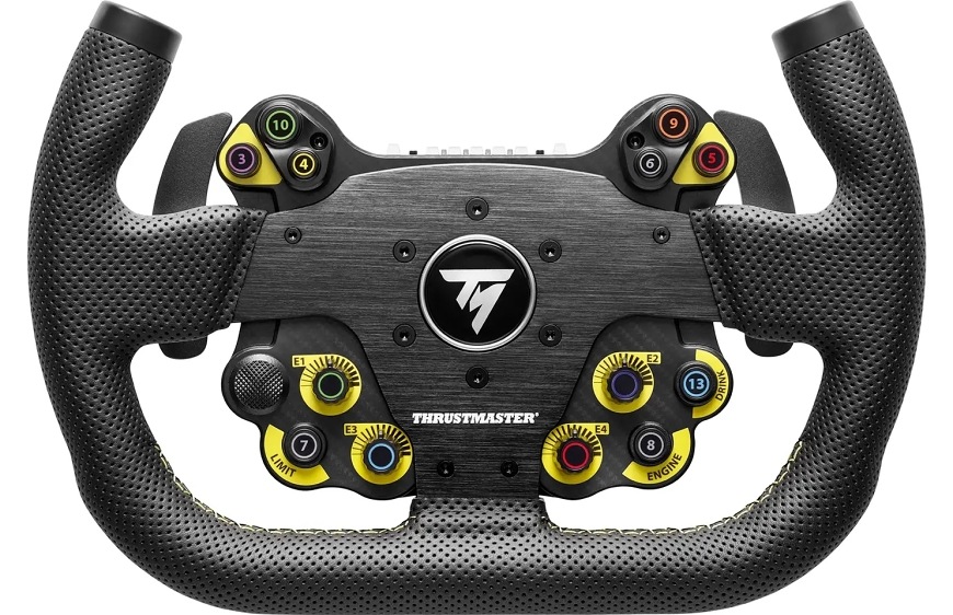 Volant Thrustmaster EVO Racing 31U Leather Add-on, PS5/4, Xbox Series, Xbox One, PC čierny Ďalší uhol na volant s perforovaným koženým poťahom a množstvom otočných voličov